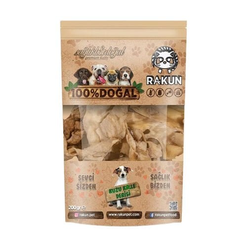 Rakun Pet Kurutulmuş Kuzu Kelle (200 g)