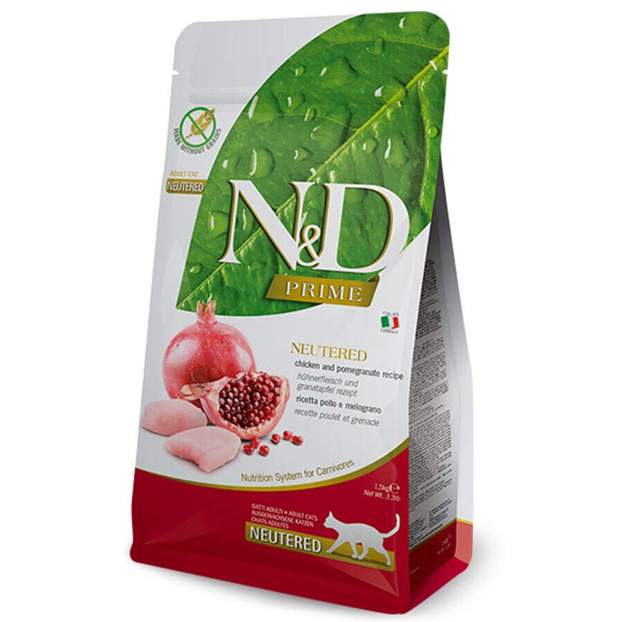 ND Tahılsız Tavuk Nar Kısırlaştırılmış Kedi Maması 10 Kg