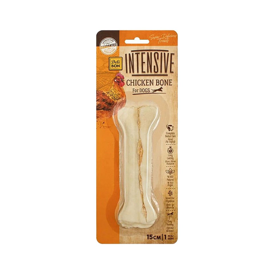 Deli Bon İntensive Tavuklu Köpek Çiğneme Kemiği (15 cm)