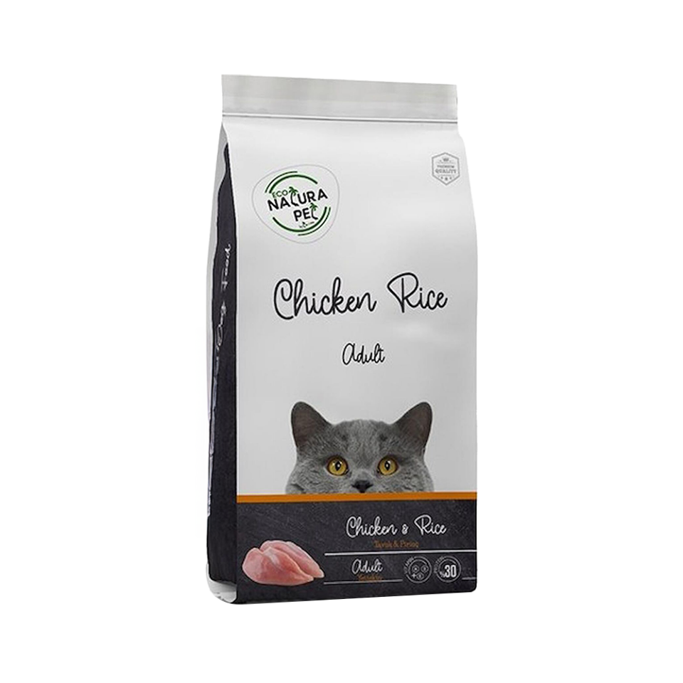 Eco Natura Pet Tavuk Etli ve Pirinçli Yetişkin Kedi Maması (15 kg)
