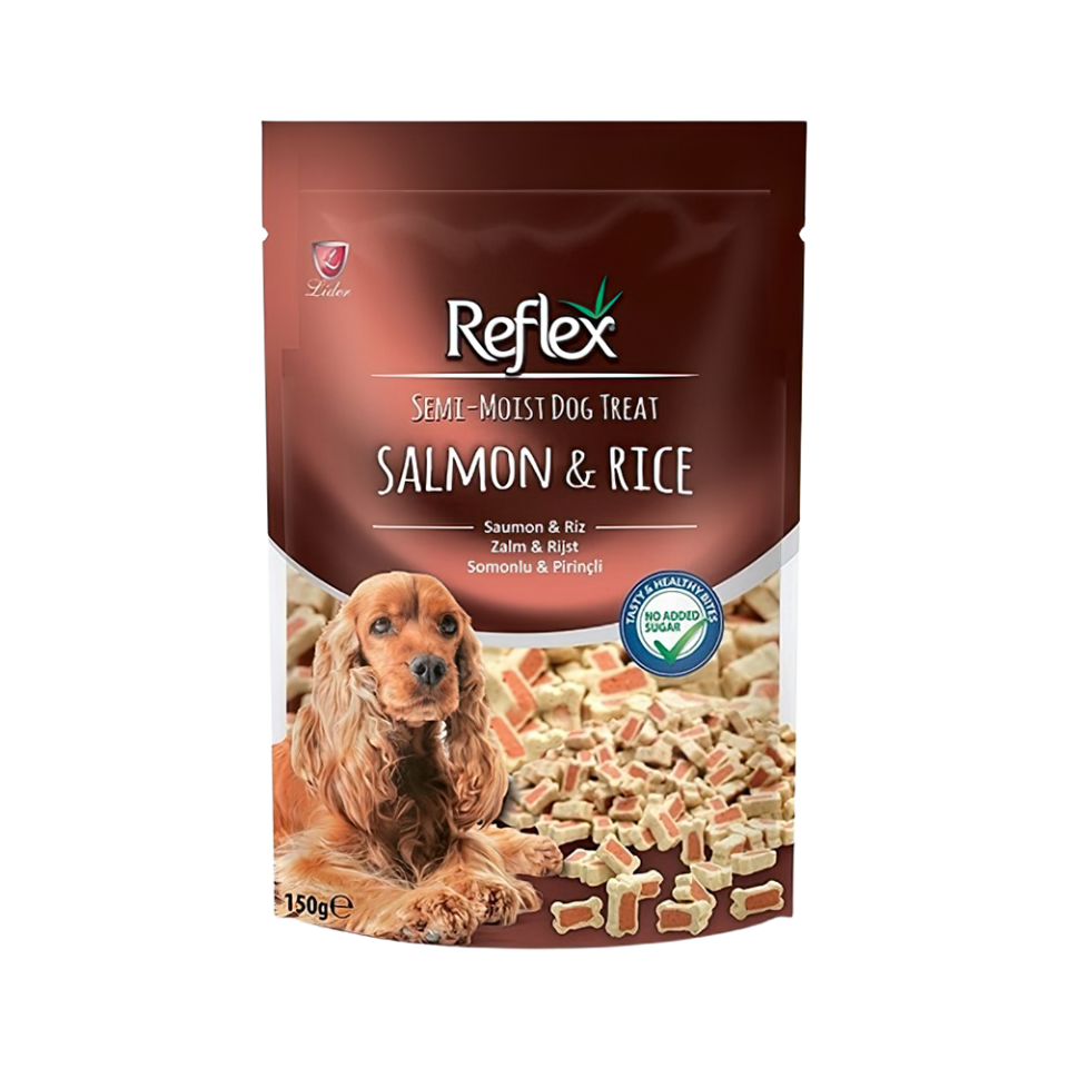 Reflex Somonlu ve Pirinçli Köpek Ödül Kemiği (150 g)