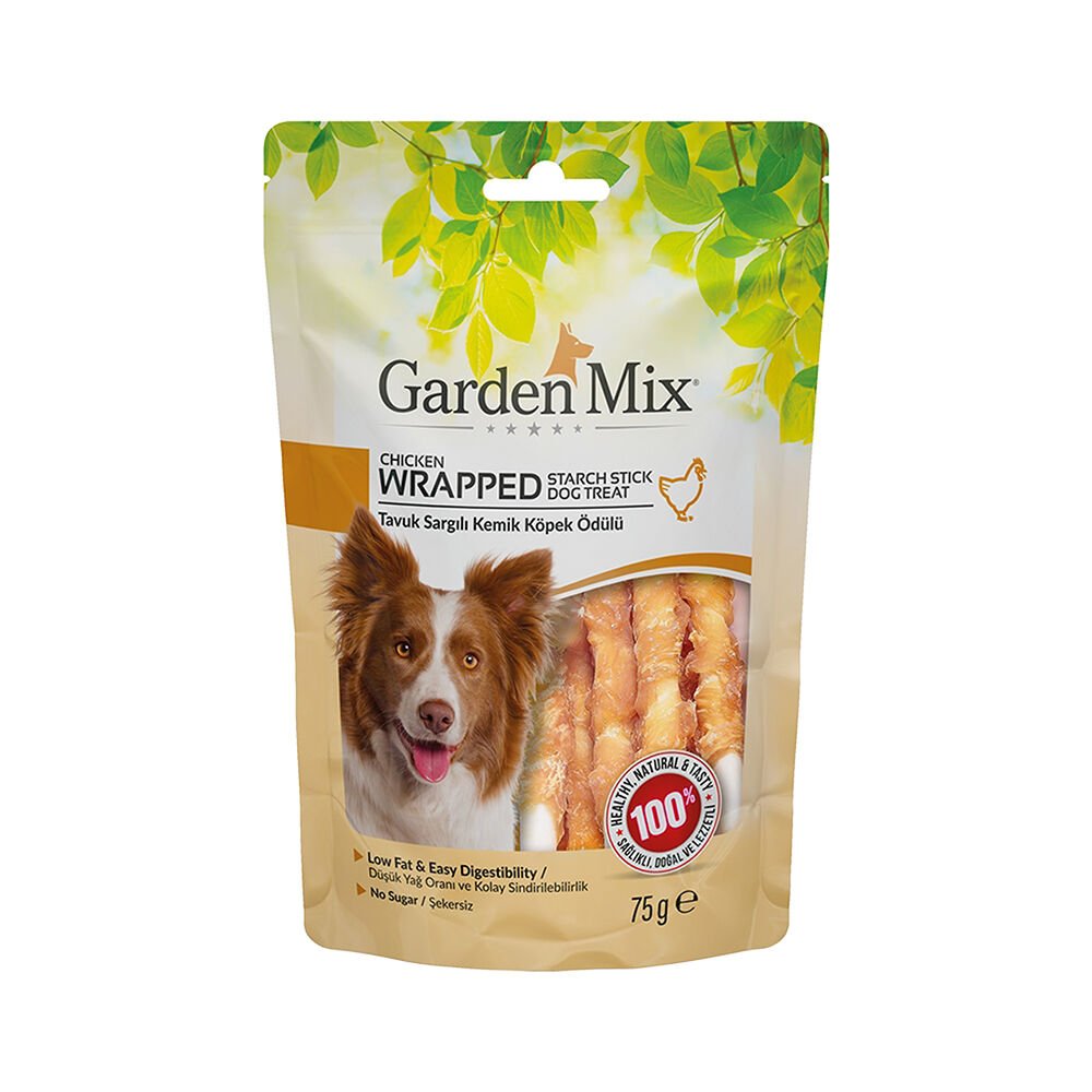 Garden Mix Tavuk Sargılı Kemik Köpek Ödülü (75 g)