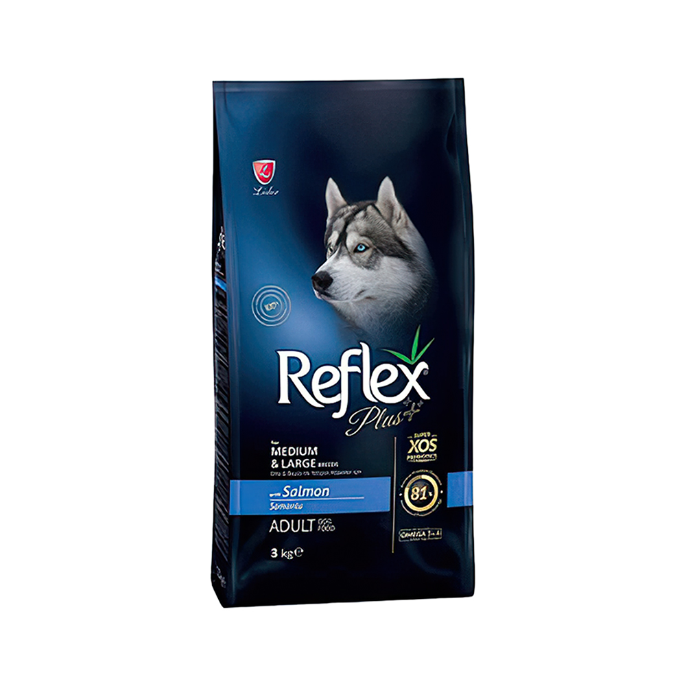 Reflex Plus Somonlu Büyük Irk Yetişkin Köpek Maması (3 kg)