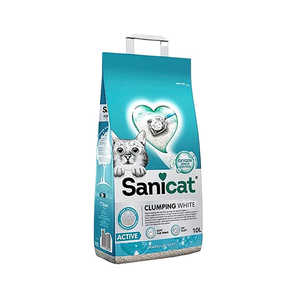 Sanicat Active Topaklanan Marsilya Sabunu Kokulu Kedi Kumu (10 L)