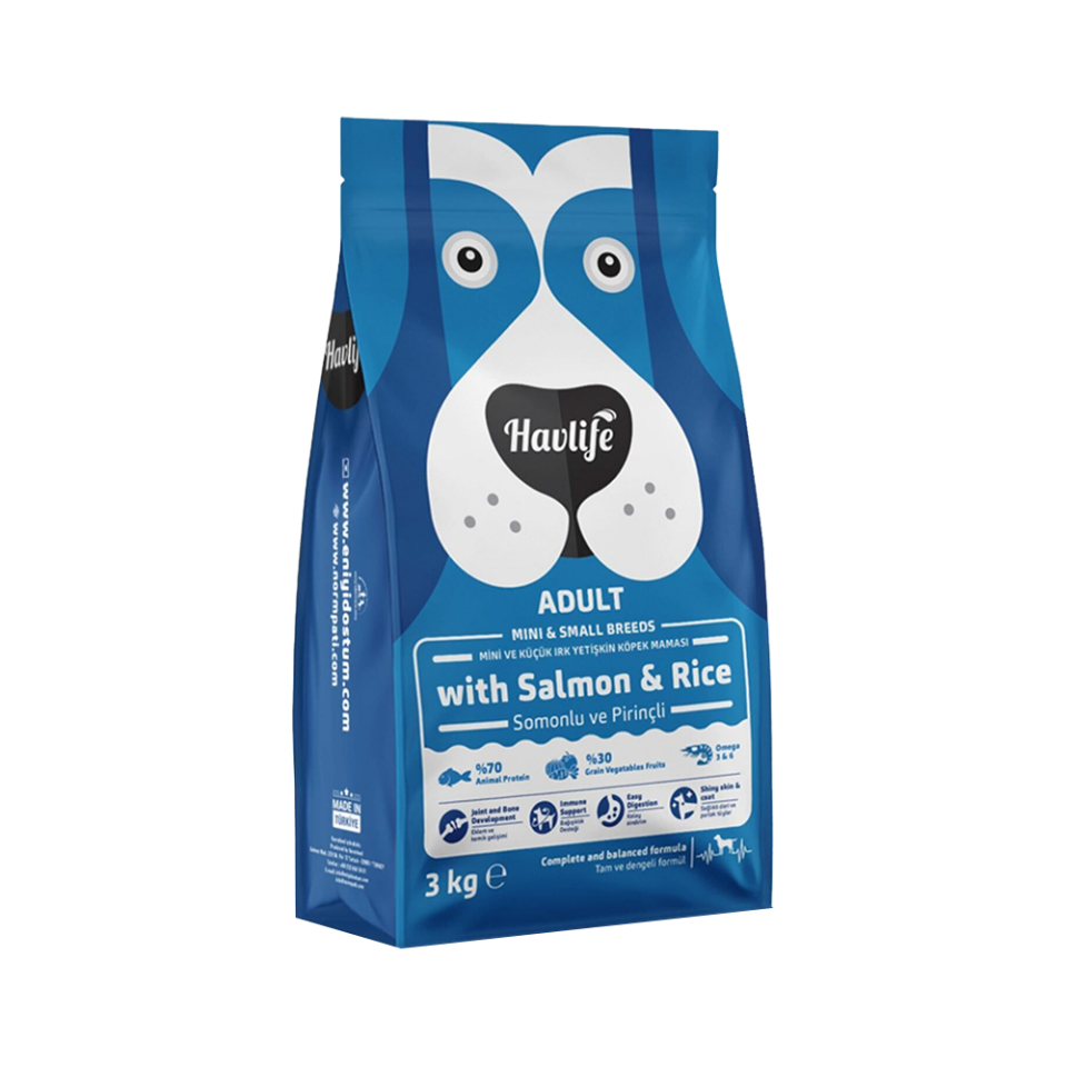 Havlife Somonlu Küçük Irk Yetişkin Köpek Maması (3 kg)