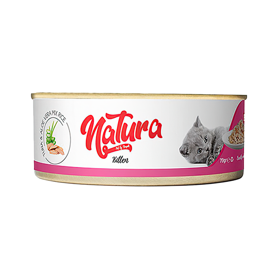 Natura Pet Ton Balıklı ve Aloe Veralı Yavru Kedi Konserve Maması (70 g)