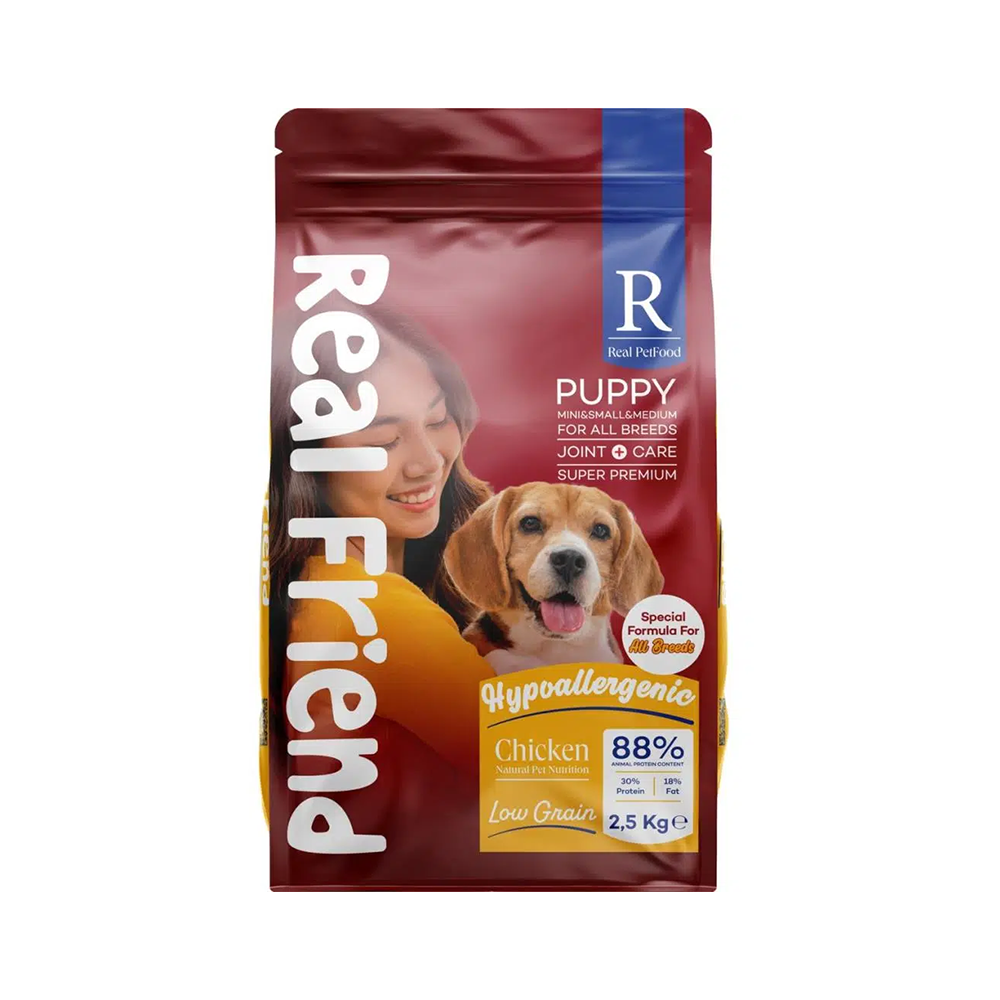 Real Friend Joint Care Hypoallergenic All Breeds Puppy Dog Food with Chicken 30/18