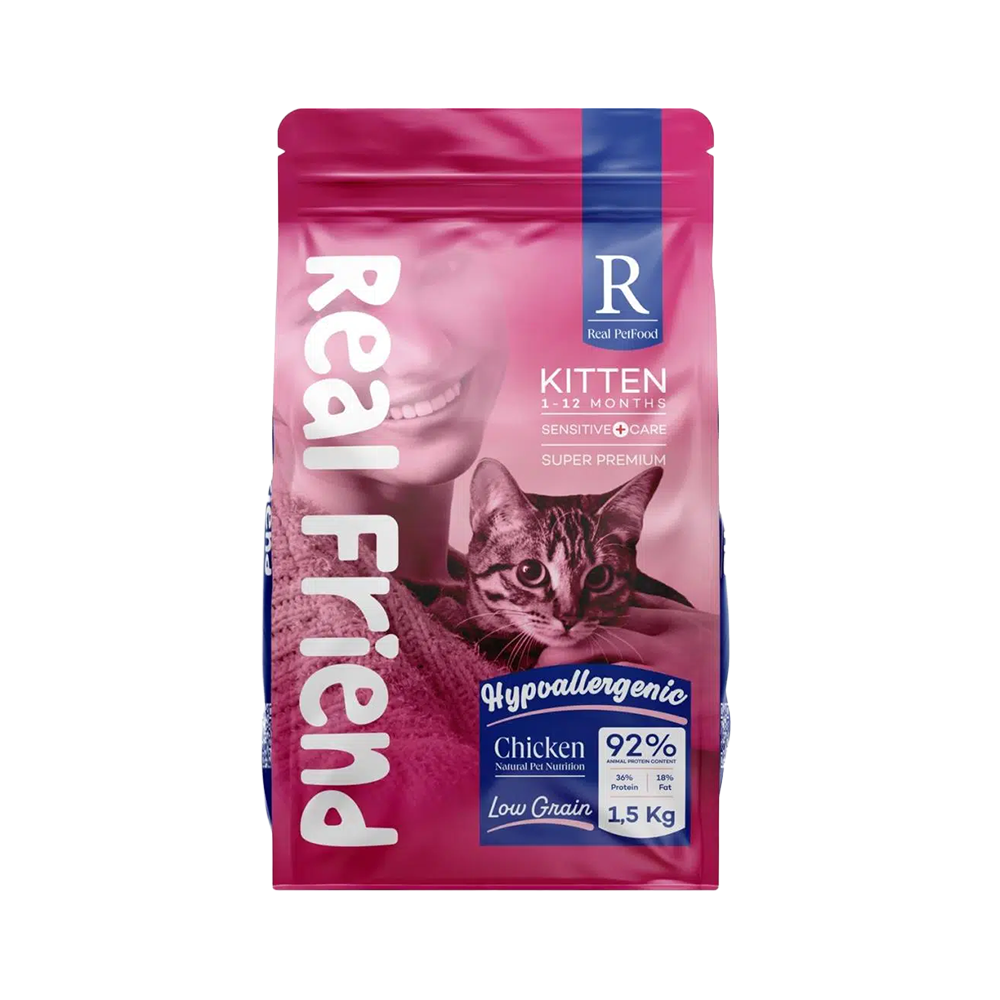 Real Friend Sensitive Care Hypoallergenic Kitten Food with Chicken 36/18
