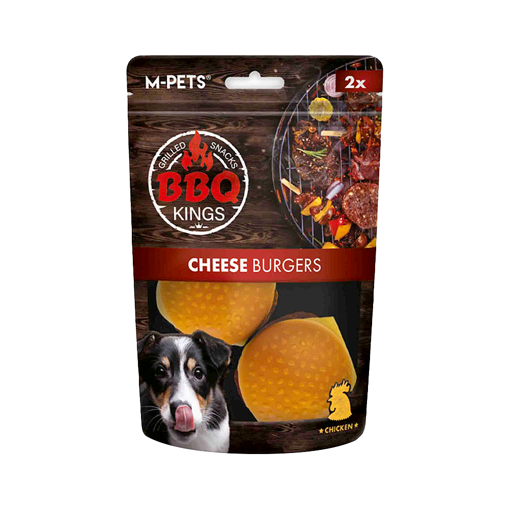 M-Pets BBQ Kings Cheese Burgers Tavuk Etli Köpek Ödülü (130 g)