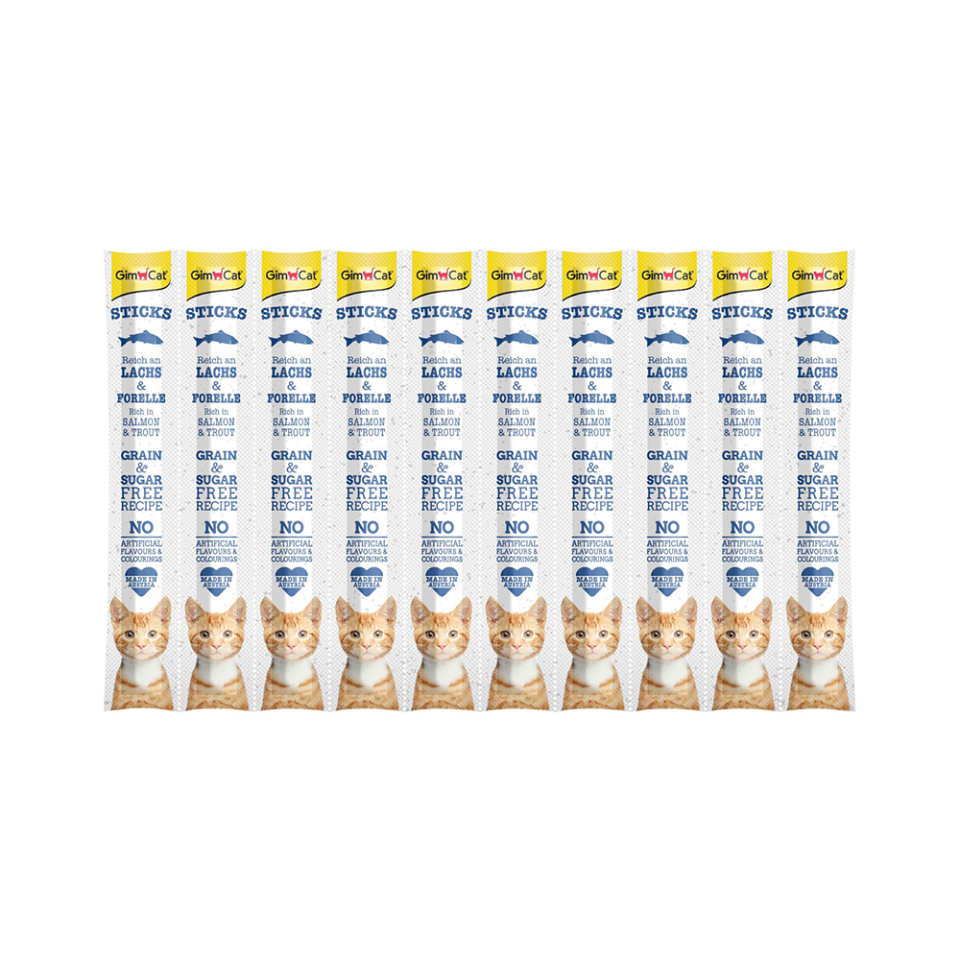 GimCat Sticks Somonlu Ödül Çubuğu (10'lu)