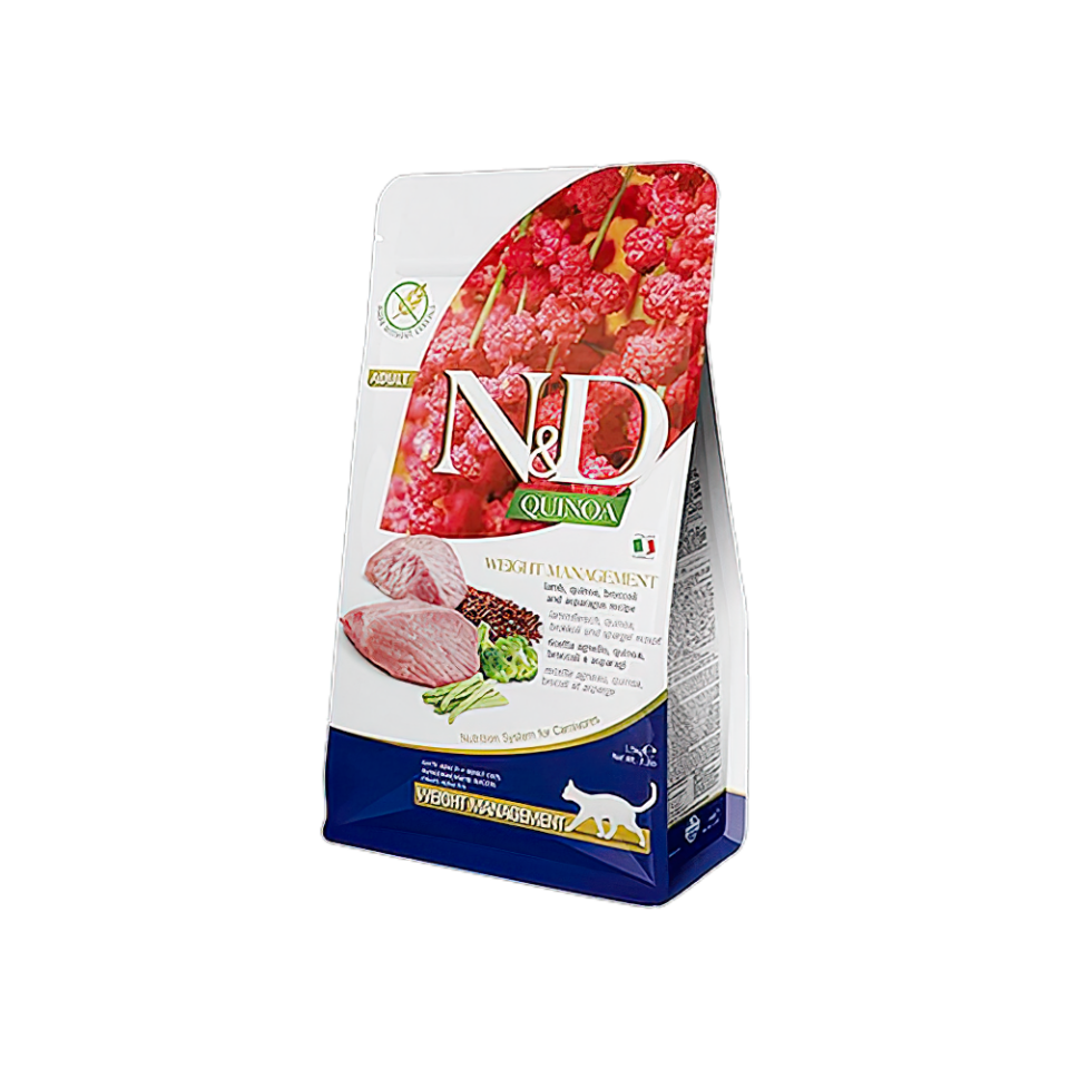 N&D Quinoa Weight Management Kuzu Etli Kedi Maması (1,5 kg)