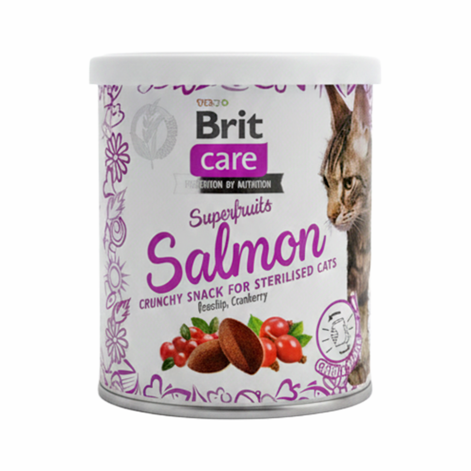 Brit Care Superfruits Tavuk Etli ve Yaban Mersinli Kıtır Kısırlaştırılmış Kedi Ödül Maması (100 g)