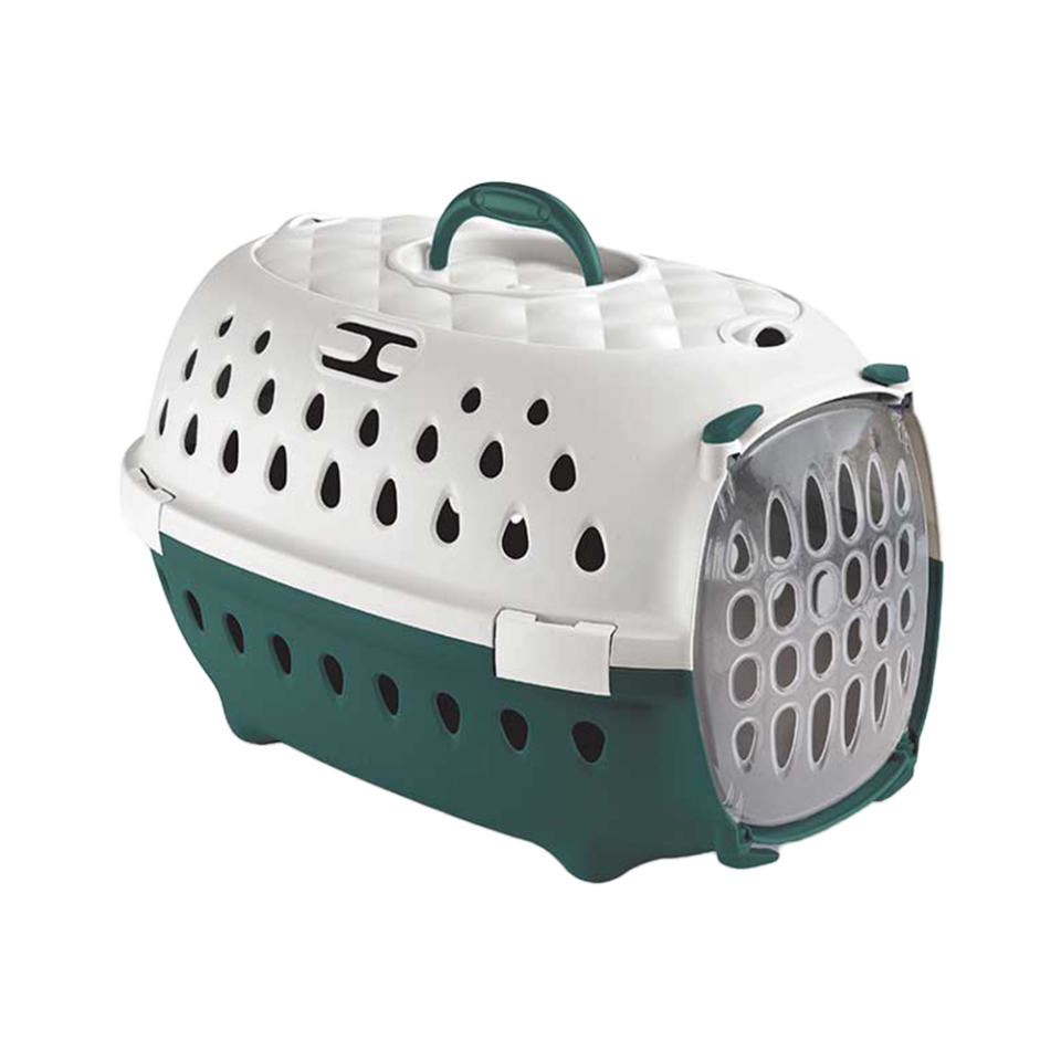 Stefanplast Yeşil Beyaz Kedi ve Köpek Taşıma Çantası (50 x 34,5 x 32 cm)