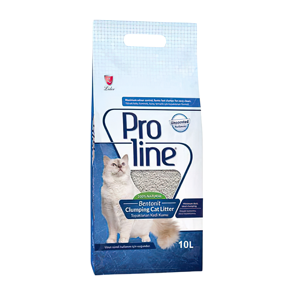 Proline Parfümsüz Bentonit Süper Topaklanan İnce Taneli Kedi Kumu (10 L)