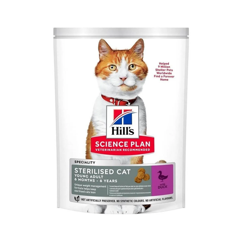Hill's Science Plan Ördek Etli Kısırlaştırılmış Kedi Maması (1,5 kg)