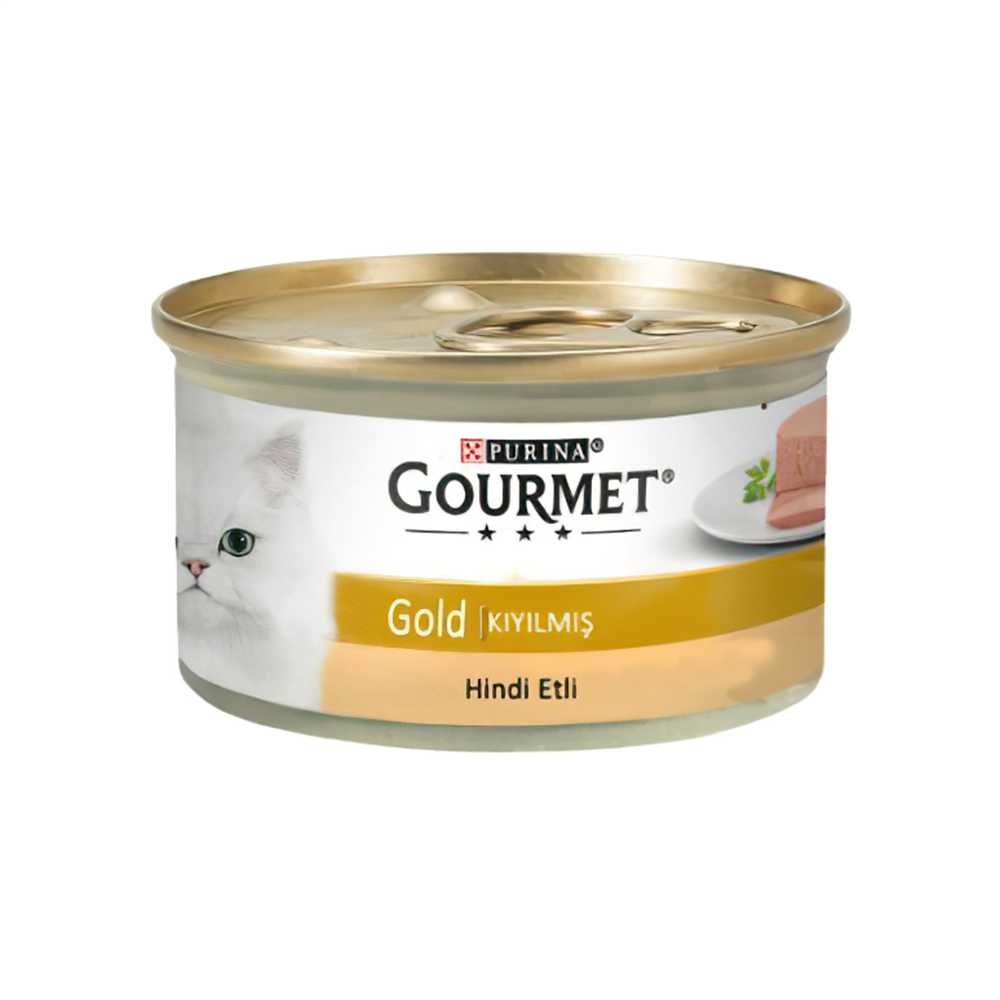 Purina Gourmet Gold Kıyılmış Hindi Etli Yetişkin Kedi Konserve Maması (85 g)