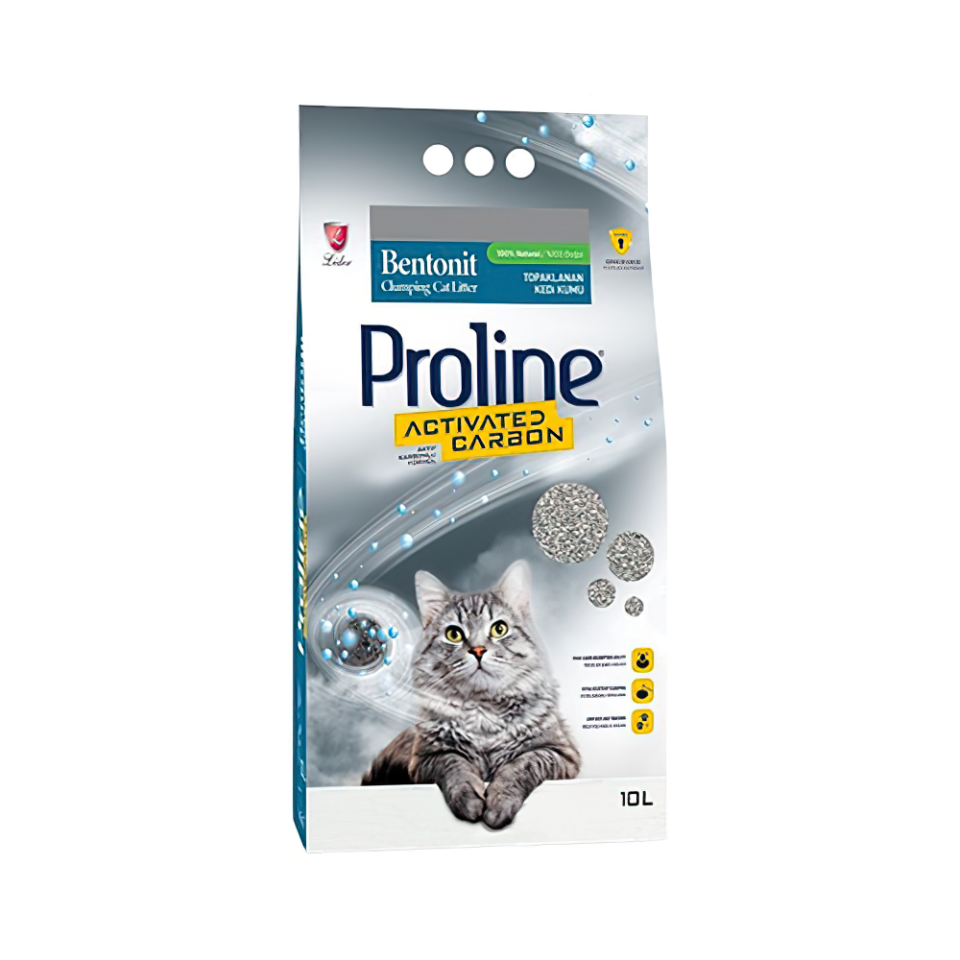 Proline Topraklanan Aktif Karbonlu Kedi Kumu (10 L)