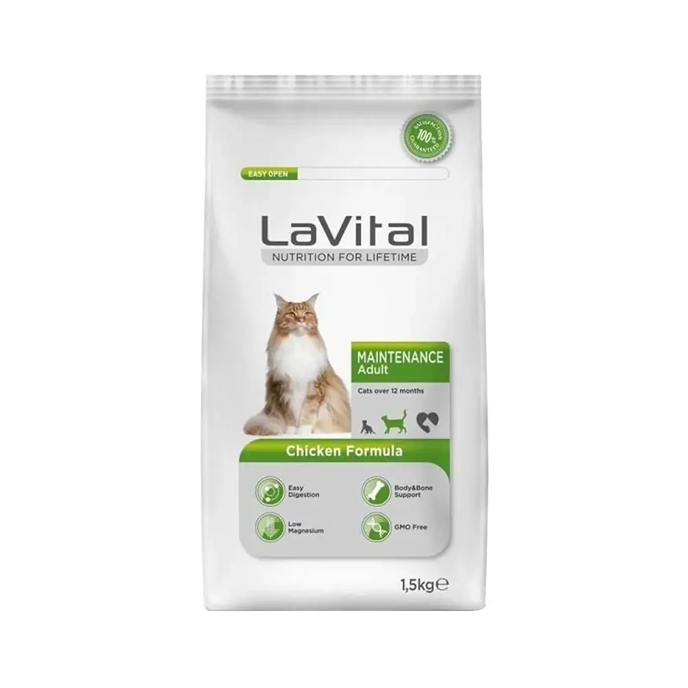 LaVital Maintenance Tavuk Etli Yetişkin Kedi Maması (1,5 kg)