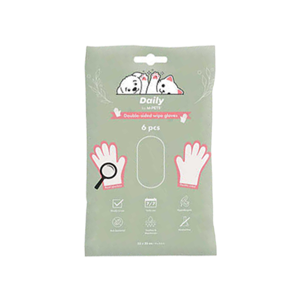 M-pets Daily Çift Taraflı Gün.Tem.Eldiveni 6 Ad.