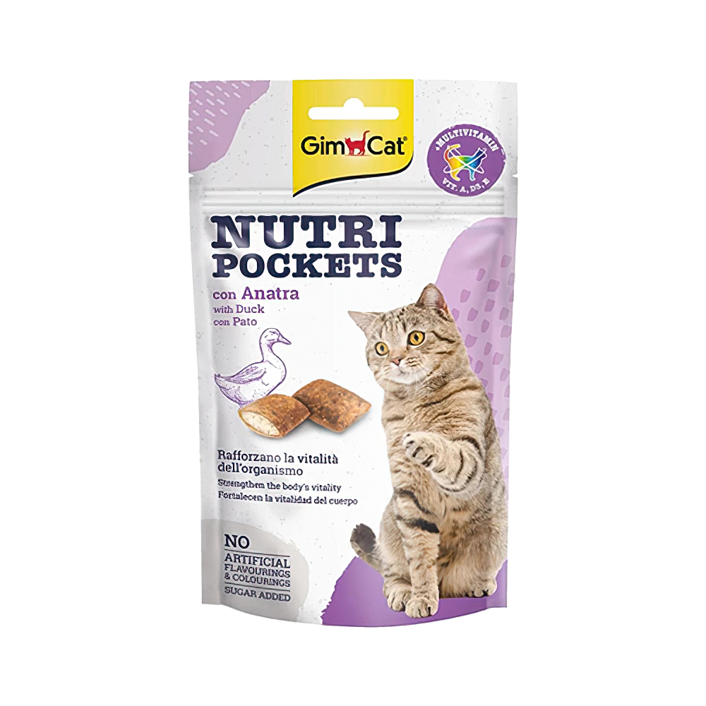 GimCat Nutri Pockets Ördek Etli Kedi Ödülü (60 g)