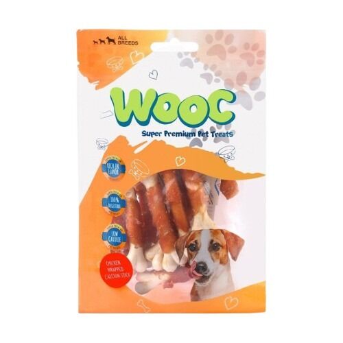 Wooc Tavuk Sargılı Kalsiyum Kemikli Köpek Ödül Maması (80 g)