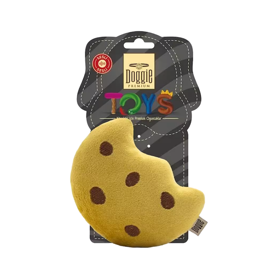 Doggie Peluş Kurabiye Figürlü Köpek Oyuncağı (11 cm)