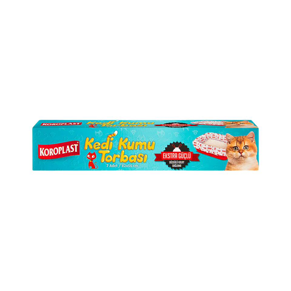Koroplast Büzgülü Kedi Kumu Torbası 82 x 50 cm (7'li)