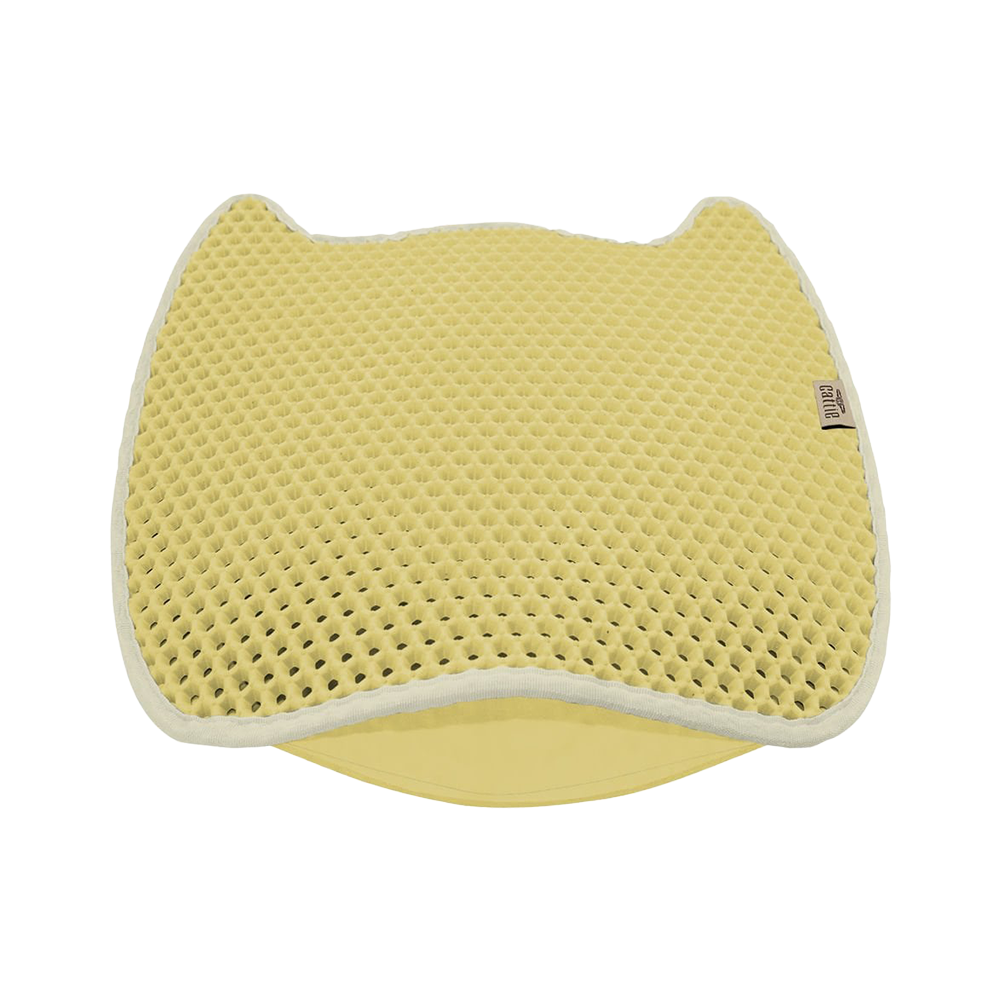 Cattie Fonksiyonel Sarı Kedi Tuvalet Paspası (50 x 50 cm)