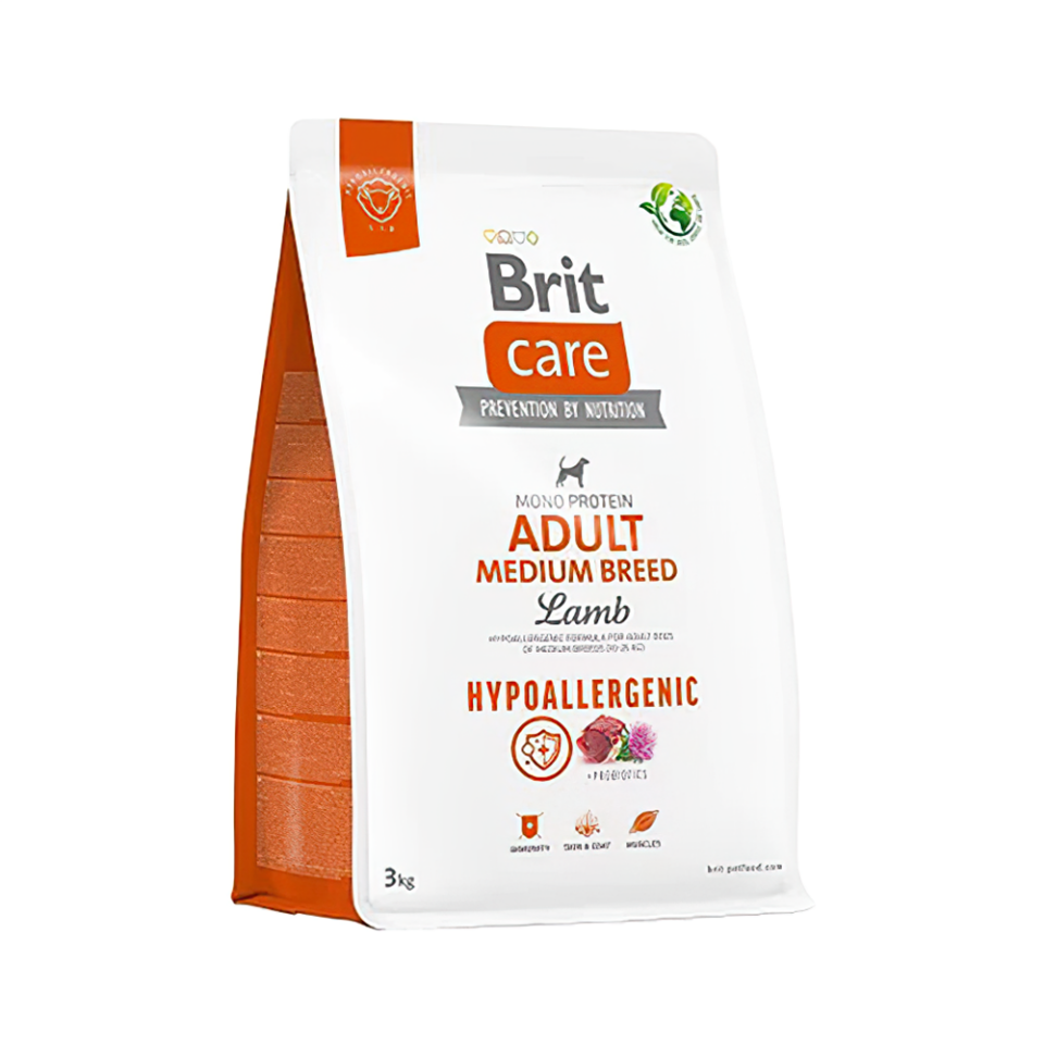 Brit Care Hipoalerjenik Kuzu Etli Orta Irk Yetişkin Köpek Maması (3 kg)