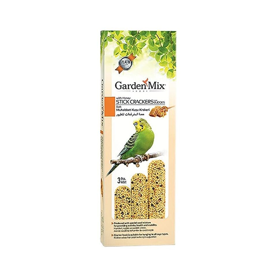 Garden Mix Platin Ballı Muhabbet Kuşu Krakeri (3'lü)