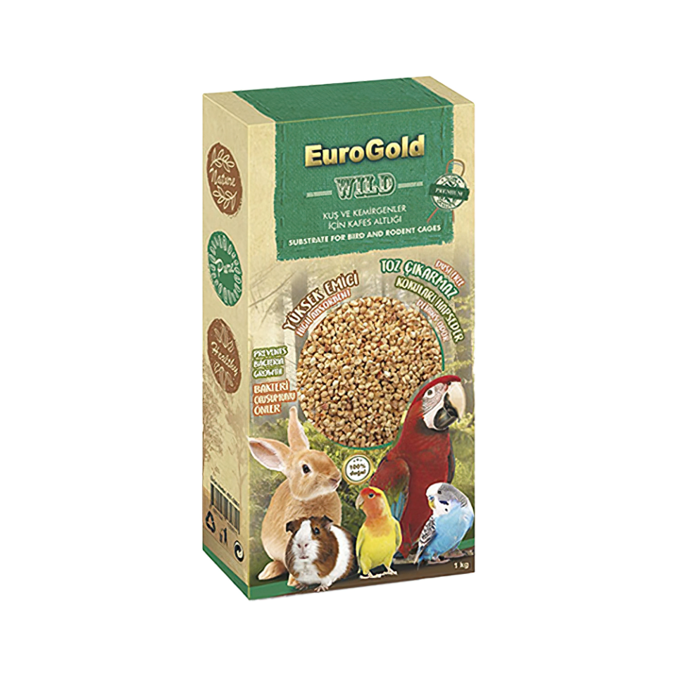 EuroGold Kuş ve Kemirgen Kafes Altlığı (1 kg)