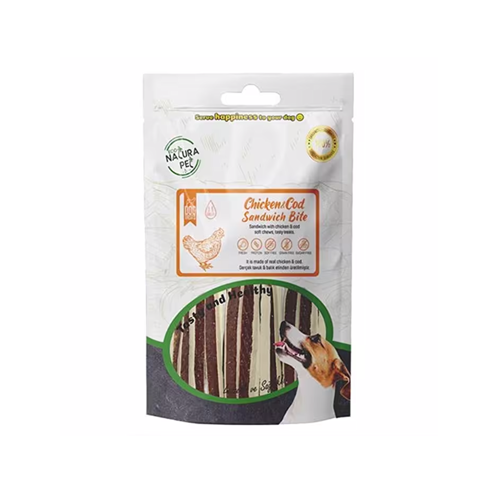 Eco Natura Pet Tavuk Etli Sandviç Köpek Ödülü (100 g)