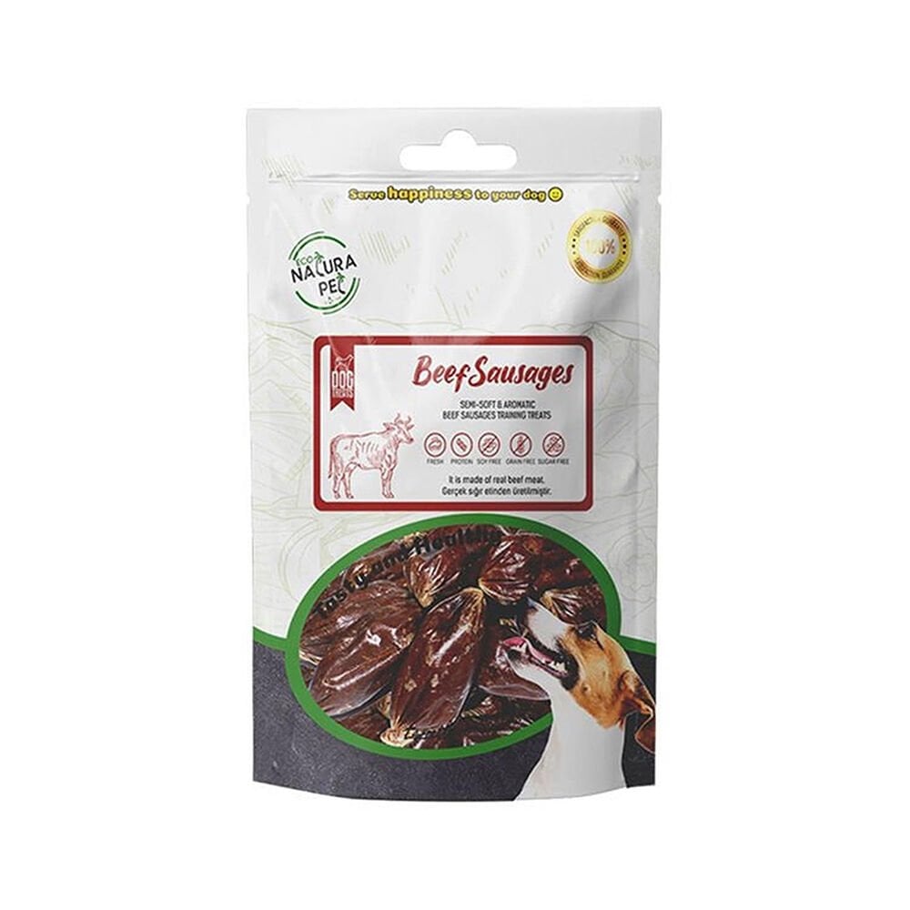 Eco Natura Pet Biftek Etli Sosis Yumuşak Köpek Ödülü (100 g)